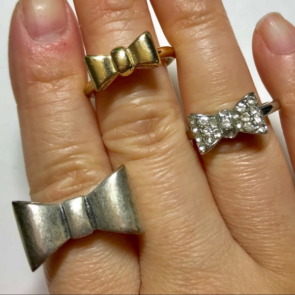 Forever 21 Bow Rings Bundle - Picture 1 of 6